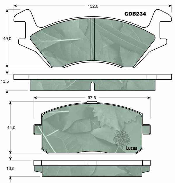 PADS FRONT TOYOTA STARLET KP60 TERCEL CELICA A60 photo 2 - milautoparts-fr.ukrlive.com