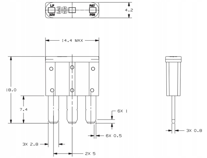 FUSES MICRO3 MICRO 3 FLAT KIA FORD 15A photo 6 - milautoparts-fr.ukrlive.com