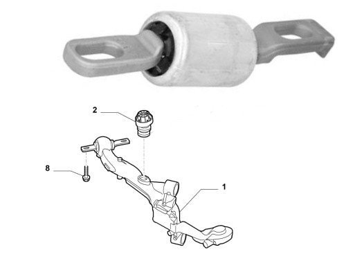 BUSHING SWINGARM REAR CUKIEREK FIAT DOBLO 2009- photo 2 - milautoparts-fr.ukrlive.com