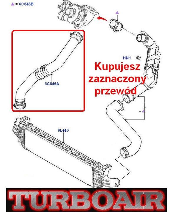 FORD MONDEO MK4 S-MAX GALAXY 1468764 2,0 TDCI TUBE JUNCTION PIPE TURBO RADIATOR photo 4 - milautoparts-fr.ukrlive.com