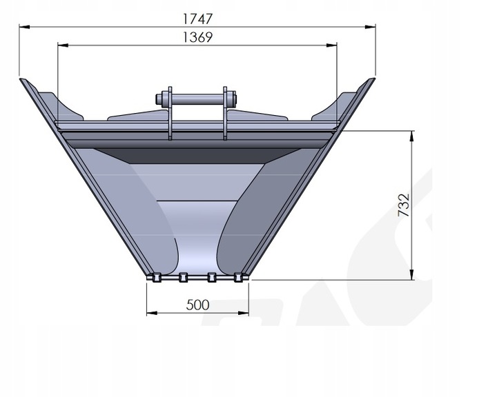 ŁYŻKA Trapezowa Rowy CASE 580 590 695 SLE,SK,K,SR photo 3 - milautoparts-fr.ukrlive.com