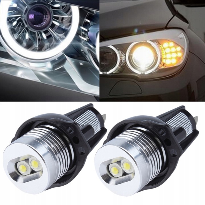 SET OF 2 CV LED RING MARKERS VERS BMW E90 E91 STRONG 12W 2PCS ROULEMENT