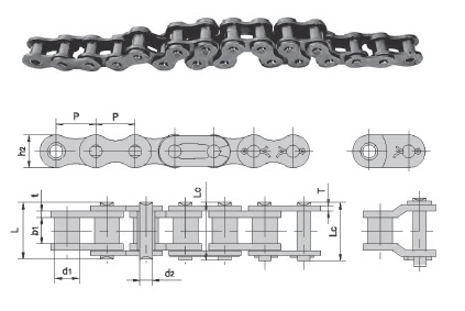 06B-1 CHAIN ROLKOWY DRIVING 06 B1 3/8' 1SZT=5MB photo 2 - milautoparts-fr.ukrlive.com