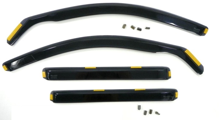 VW TOUAREG I 2003-2010R SIDE-WINDOW DEFLECTORS DOOR HEKO photo 1 - milautoparts-fr.ukrlive.com