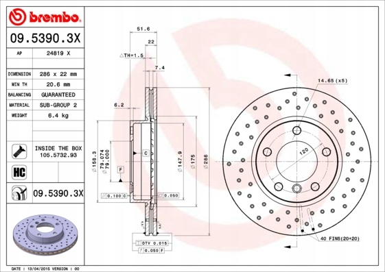 BREMBO XTRA DISQUES AVANT BMW 3 E36 E46 Z3 Z4 E85 photo 2 - milautoparts-fr.ukrlive.com