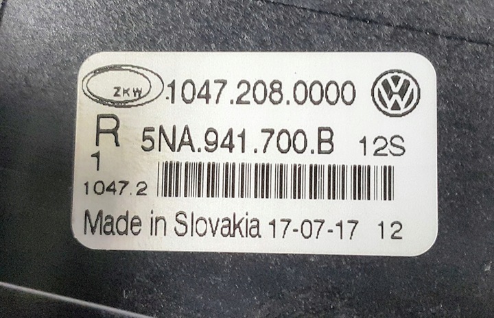 HALOGEN LAMP RIGHT VW TIGUAN II T-ROC 5NA941700B photo 4 - milautoparts-fr.ukrlive.com