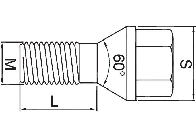 SCREW DISCS 12X1,25X33 CONE CITROEN PEUGEOT FIAT photo 2 - milautoparts-fr.ukrlive.com