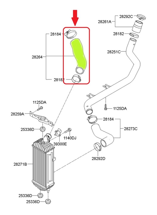 TUYAU BUSE DE RADIATEUR KIA HYUNDAI I20 282732A750 photo 5 - milautoparts-fr.ukrlive.com