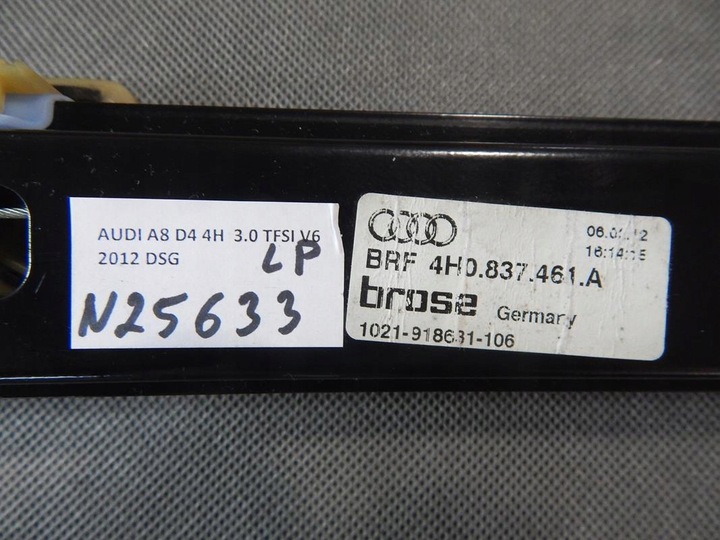 AUDI A8 D4 MÉCANISME DE GLACE LP 4H0837461A photo 2 - milautoparts-fr.ukrlive.com