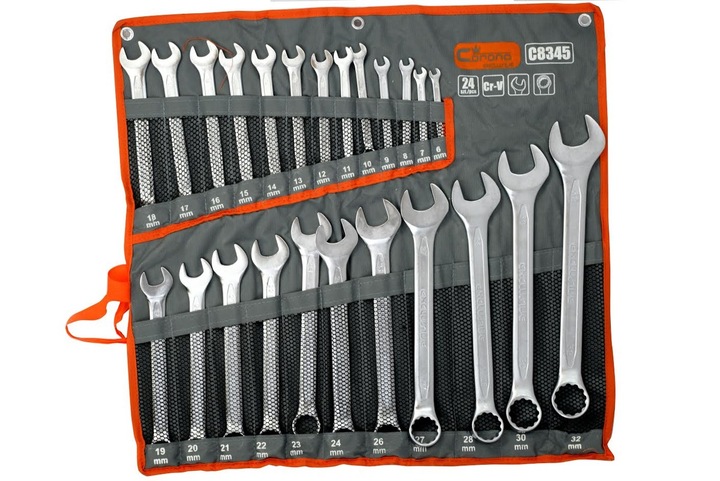 CLÉS PLASKO DROITES 24 PCS 6-32 MM CORONA C8345