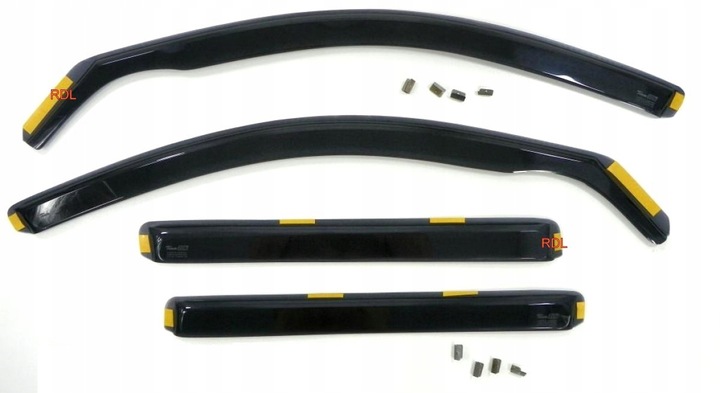 SIDE-WINDOW DEFLECTORS WINDOW VW PASSAT 1988-1996 B3 B4 SEDAN 4 PIECES photo 1 - milautoparts-fr.ukrlive.com