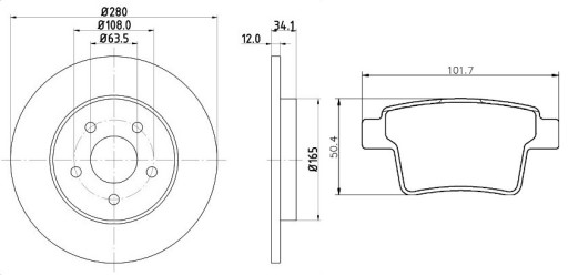 DISCS KLOCK REAR FORD MONDEO III MK3 FROM 04R BRECK photo 5 - milautoparts-fr.ukrlive.com