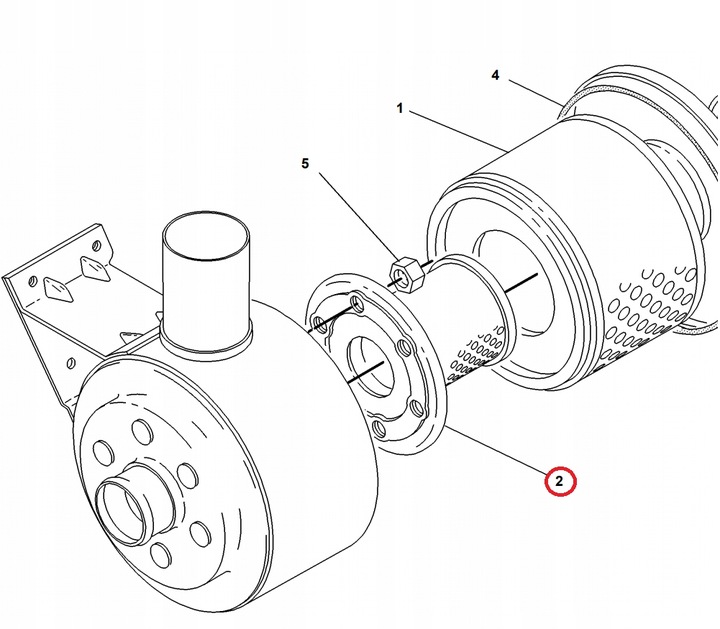 LINER FILTER AIR CATERPILLAR 428B 7W6754 photo 2 - milautoparts-fr.ukrlive.com