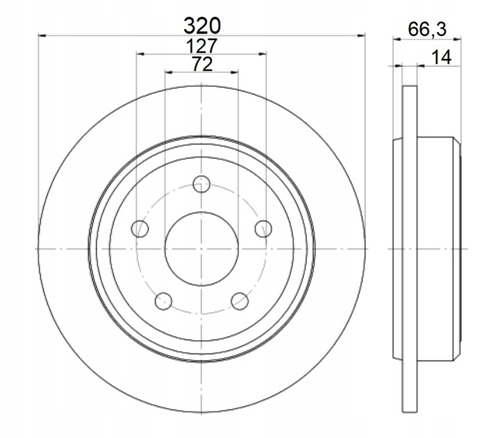 DISCS 08.A863.11 JEEP GRAND CHEROKEE III 3 WH WK photo 2 - milautoparts-fr.ukrlive.com