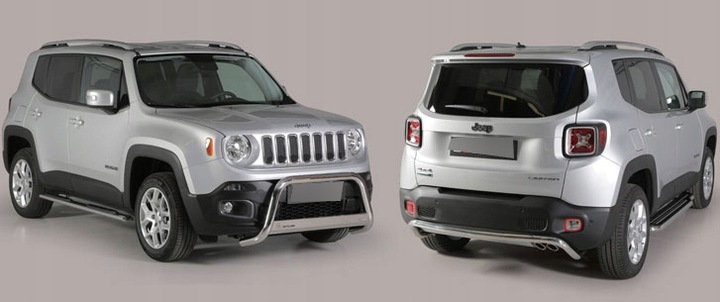 JEEP RENEGADE 2014-2017 BUMPER GUARD HOMOLOGATION EUROPE STEEL STAINLESS POWERFUL photo 4 - milautoparts-fr.ukrlive.com