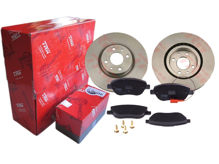 Диски+ колодки trw перед fiat linea idea 500, Цена