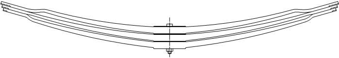 Рессора рессоры mercedes 2426-3233 зад 3p, Цена