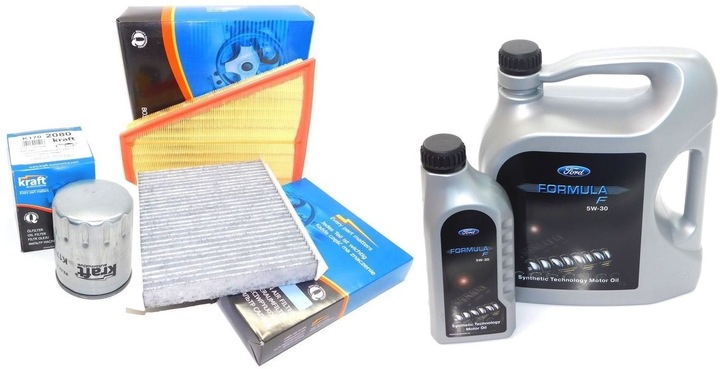 Комплект 3 x фильтр kraft+ оригинал масло ford 6l mondeo iv mk4 1.8 tdci, Цена