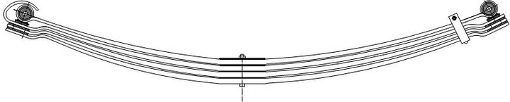 Ресора mercedes 1114 1117 1314 1317 1320 перед 4p, Ціна