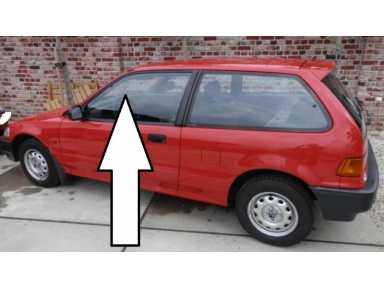 фото №2, Скло дверна ліва перед honda civic 4g iv 3d hb