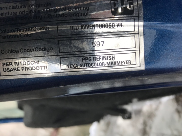 фото №5, Fiat panda крышка зад стекло 597 blu avventuroso v