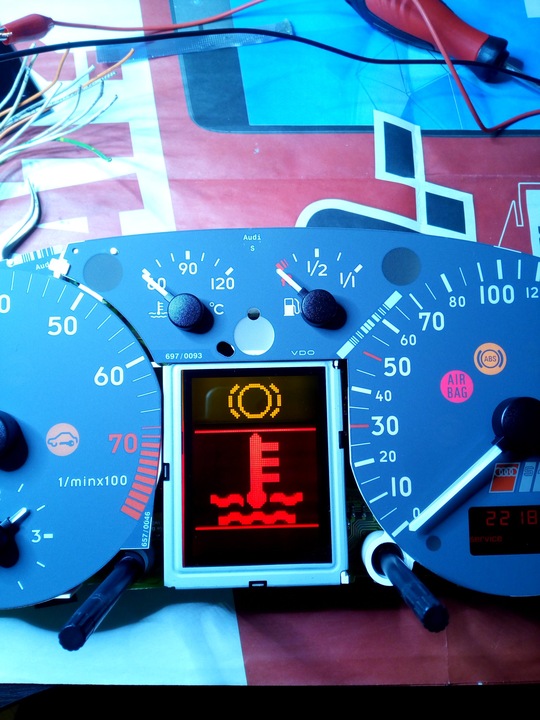 фото №8, Дисплей спідометра lcd fis vdo jaeger audi vw golf passat seat skoda