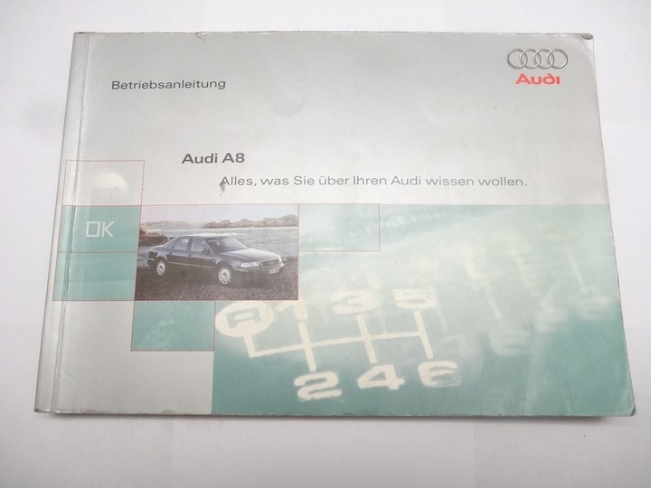 фото №1, Audi a8 d2 99-02 інструкція керування j німецький