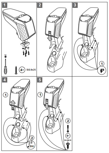 фото №12, Подлокотник citroen cactus 2014-2021| rati подлокотник armster 2 m