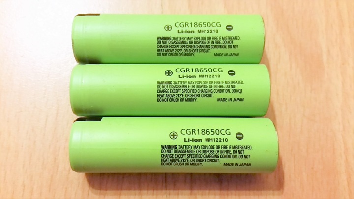 CGR18650CG Datasheet – 3.6V, Battery – Panasonic