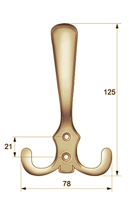 Крючок вешалка размеры