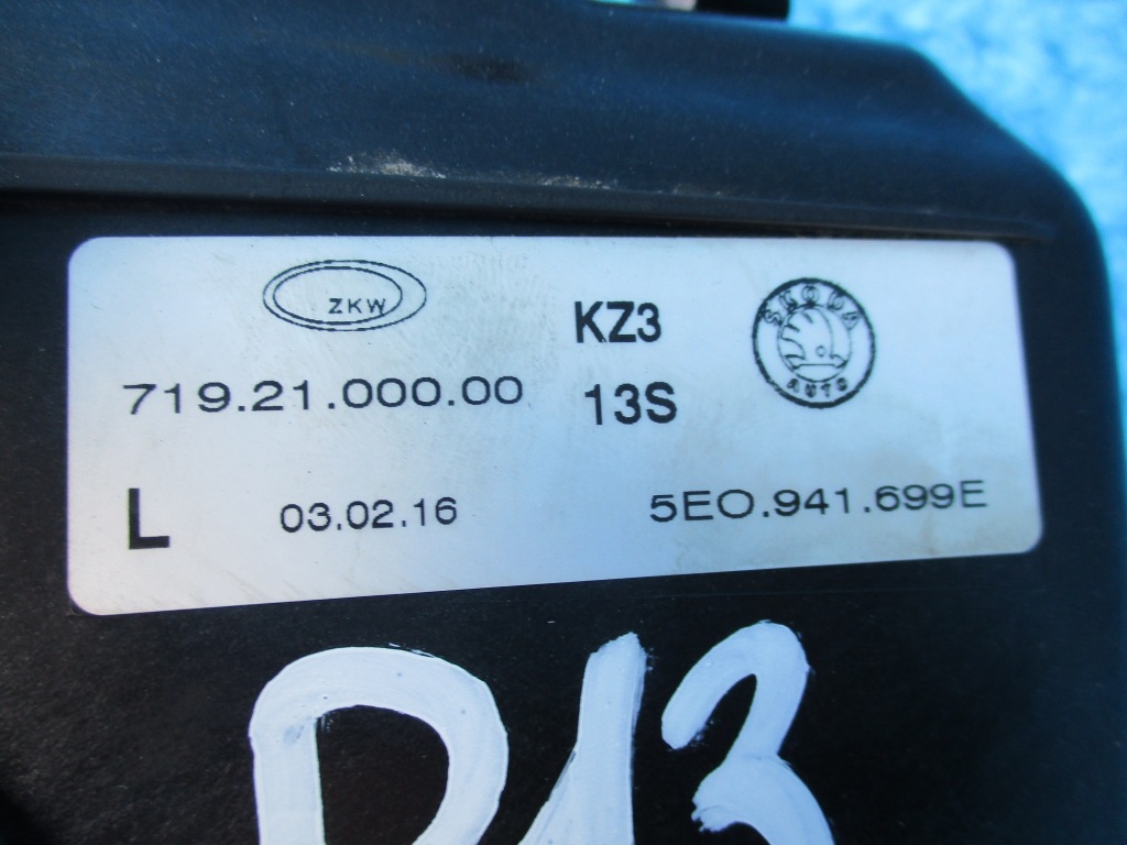 фото №6, Skoda octavia iii lift противотуманная фара левый 15- 5e0941699e