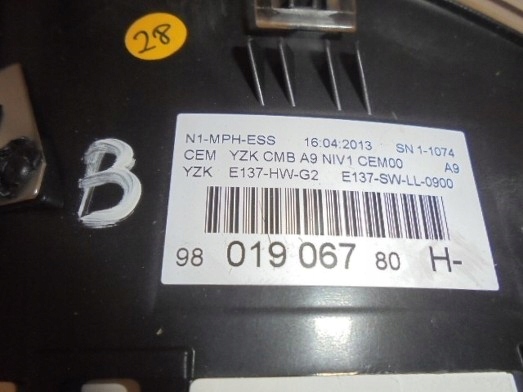 фото №4, Peugeot 208 счетчик приборы 9801906780 anglia