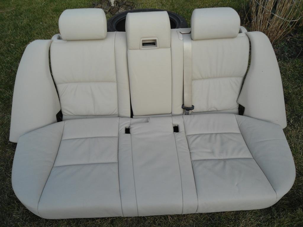 фото №1, Задня заднє сидіння кремовий bmw e61 kombi - ideał !!!