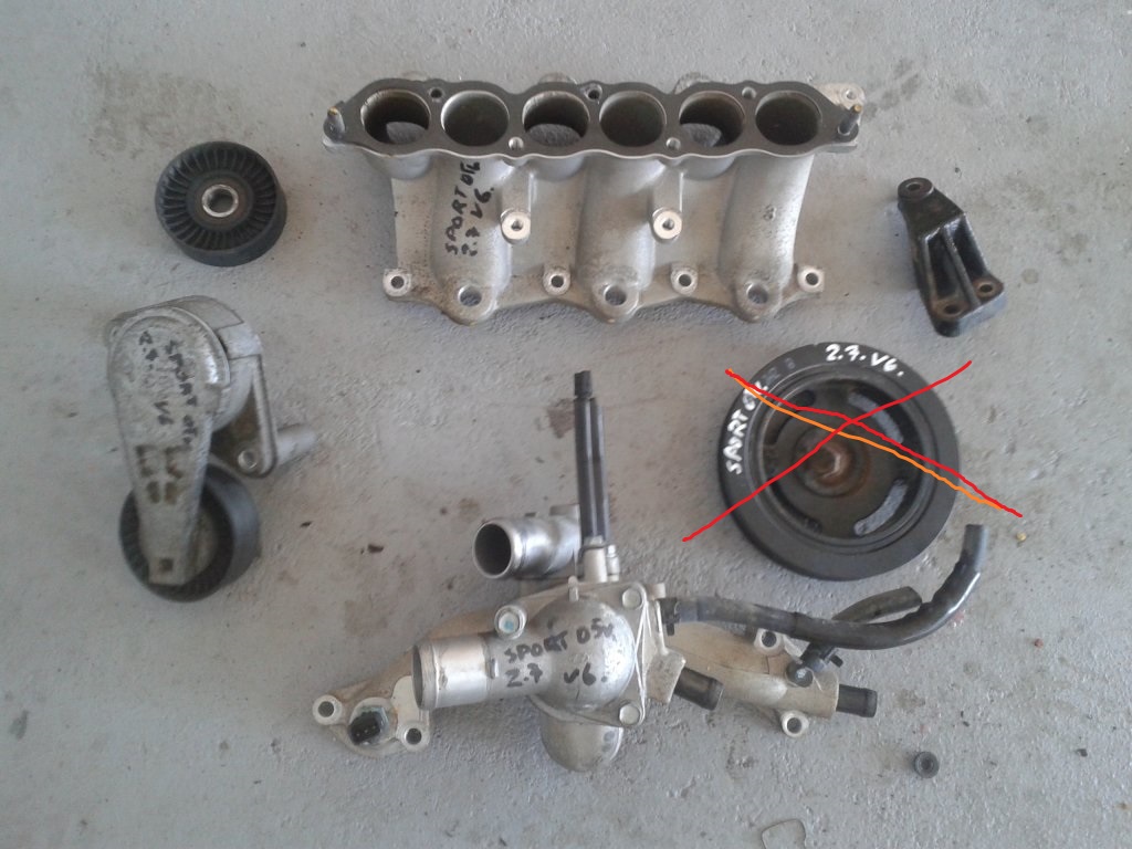 фото №1, Kia sportage ii hyundai tucson 2004-09r 2.7 v6 натяжитель ремень клиновой