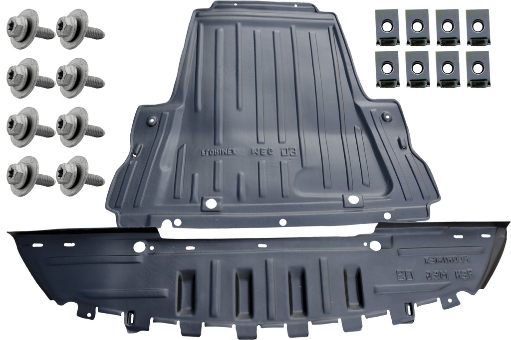 фото №1, Renault megane ii 2 2002-06 защита двигателя клипсы