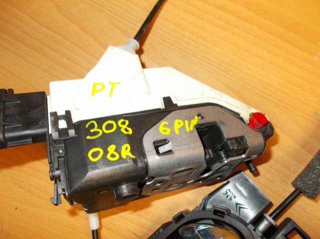 фото №3, Замок двері правий задня peugeot 308