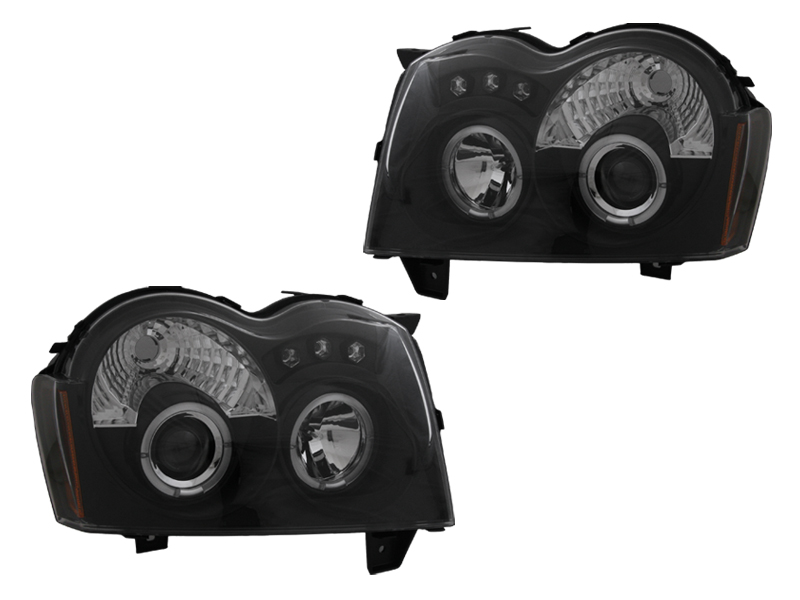 Купить Фара кольца led angel jeep grand cherokee wh