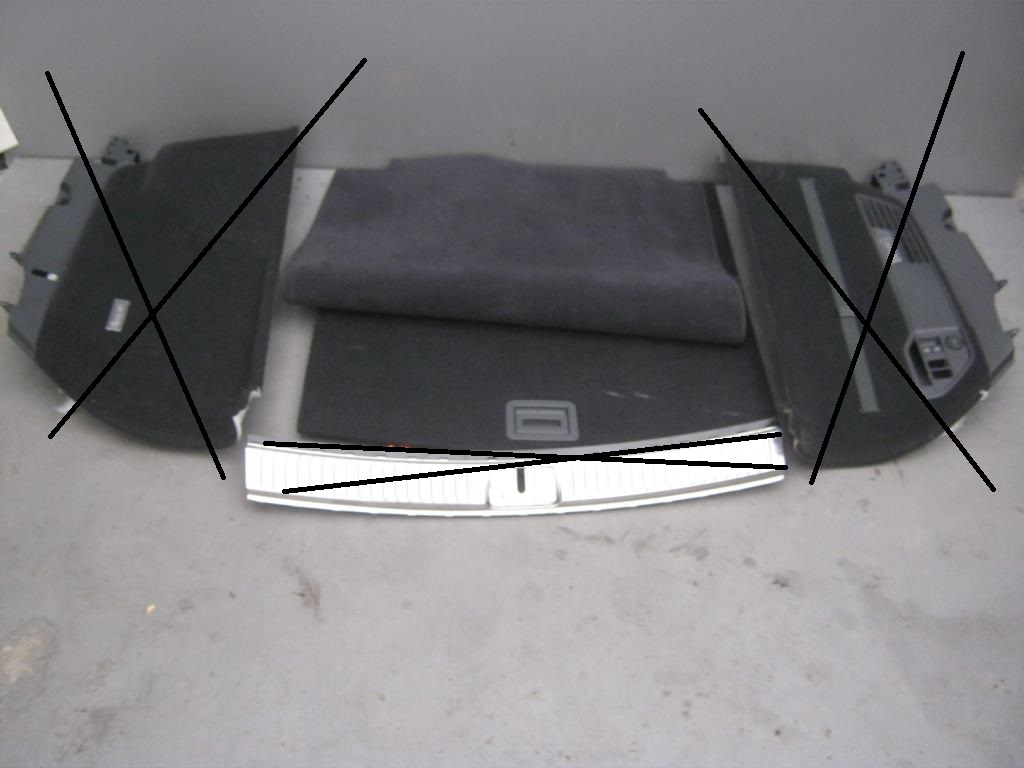 фото №1, Vw touareg 7p підлога багажника килимок