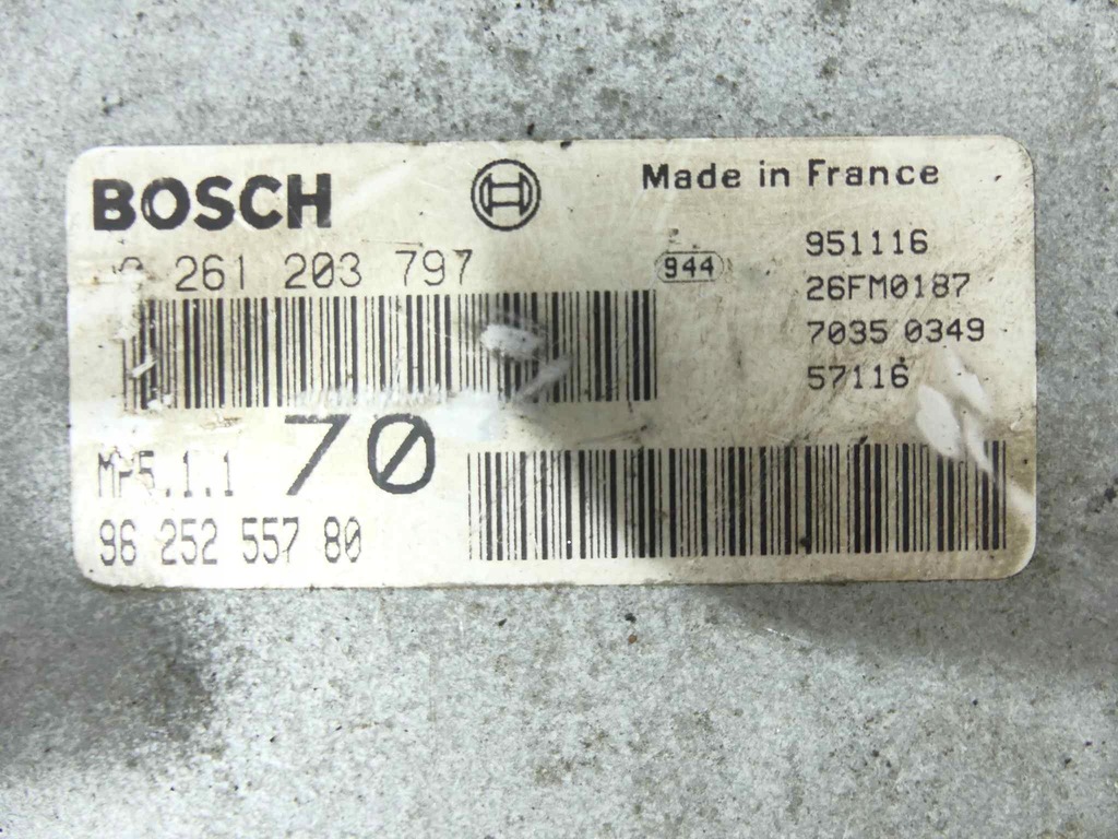 фото №12, Peugeot 406 95-99 бортовой компьютер 0261203797 2.0 16v