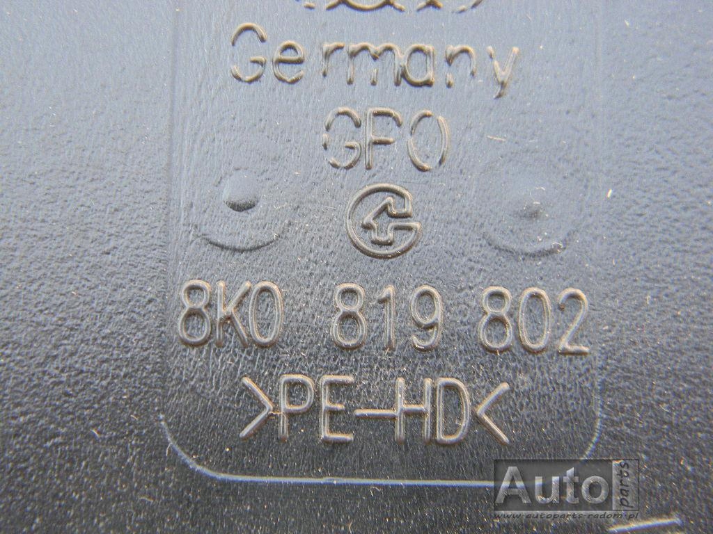 фото №5, Канал туннель воздуха правый 8k0819802 audi a4 a5