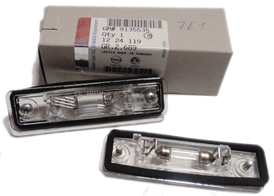 фото №1, Лампа освітлення номерного знака opel vectra b nowa oryg