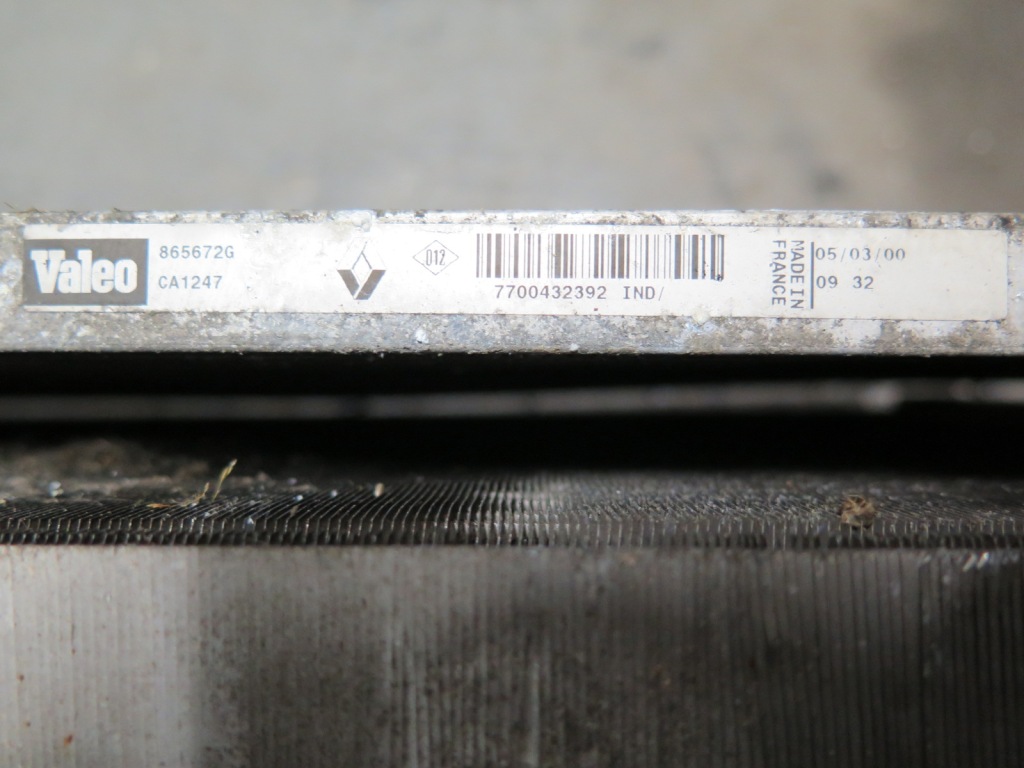 Радиатор вентилятор megane 1 1,9 dti 7700432392 Оригинал