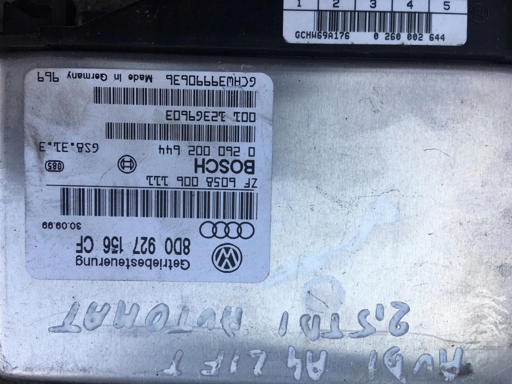 фото №1, Бортовой компьютер блок управления коробки audi a4 2,5 tdi