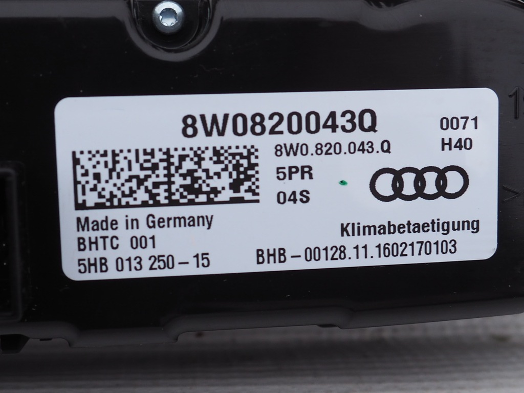 фото №5, Ap панель кондиционера 8w0820043q audi a4 a5 8w