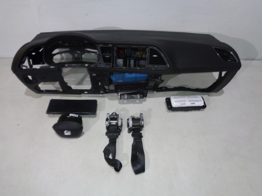 фото №1, Seat leon iii 3 панель приладів консоль подушка безпеки ремені комплект reg