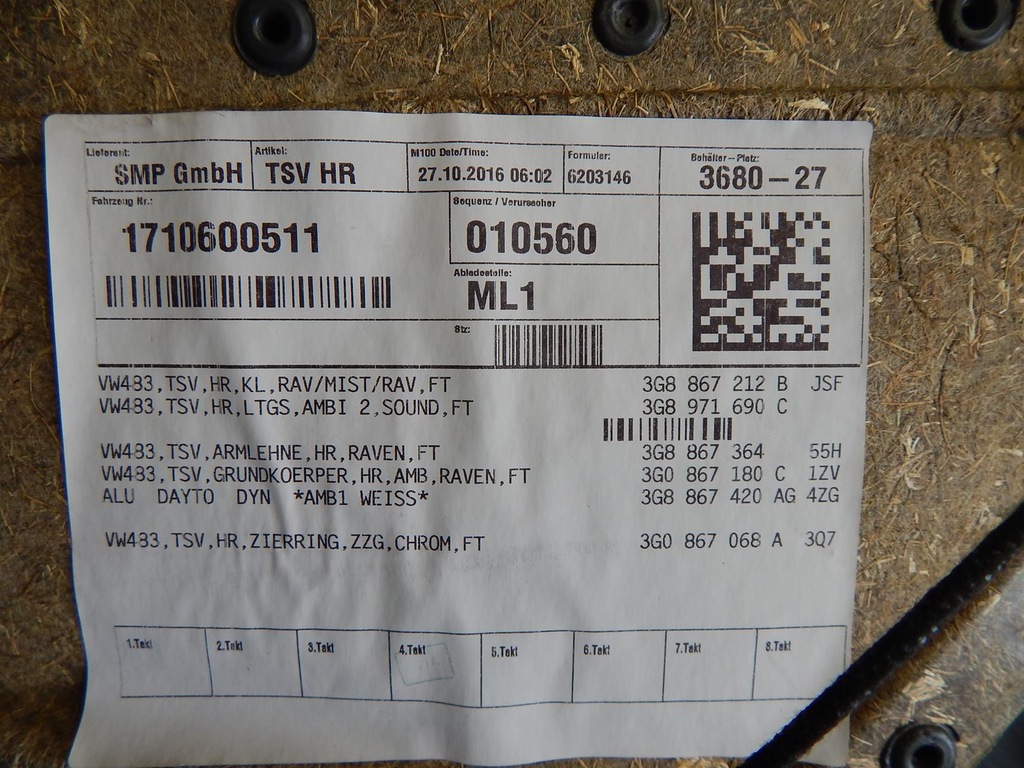 фото №5, Vw arteon обивка дверь правый задняя 3g8867212