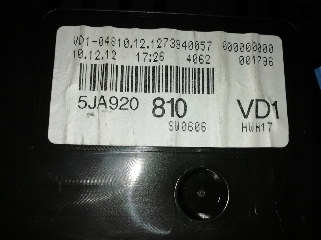 фото №2, Skoda rapid лічильник 5ja920810 cz-wa