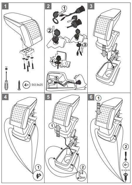 фото №15, Підлокітник ford fiesta 2008-2017- armster s