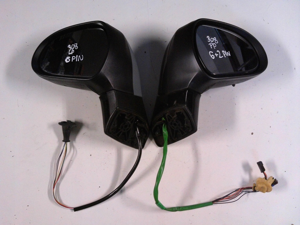 фото №1, Peugeot 308 зеркало левая 6 pin
