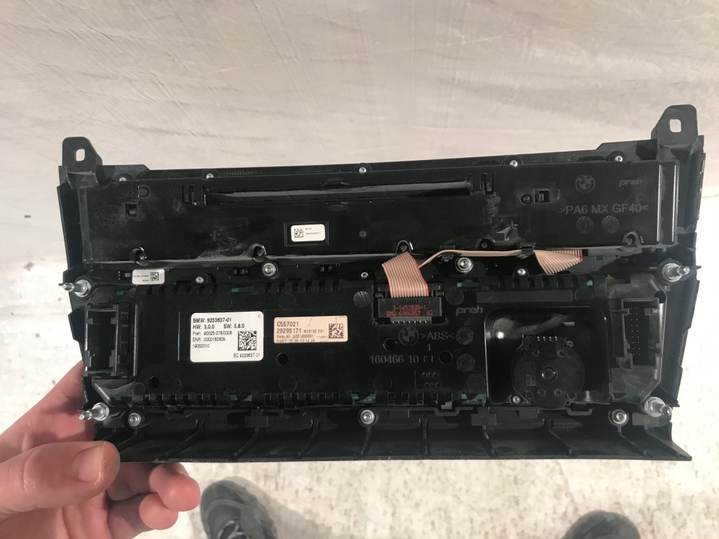 фото №4, Bmw 7 f01 панель радио кондиционера климат-контроль